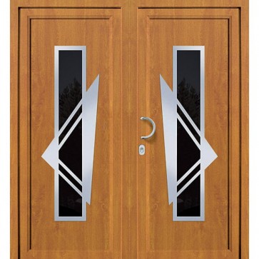 DV-173 2-flügelige Kunststoff Haustür