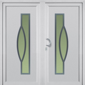 AV-230 2-flügelige Aluminium Haustür