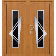 DV-173 2-flügelige Kunststoff Haustür