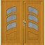 DV-343D 2-flügelige Kunststoff Haustür