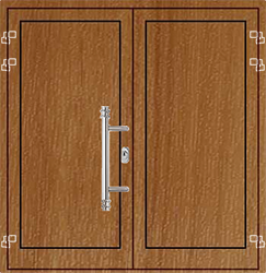 2 Flügel Füllung Geschlossen Nevada